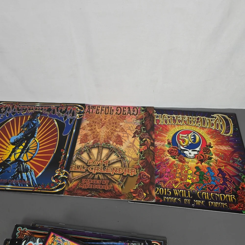 13 Grateful Dead Wall Calendars Mike DuBois Art 2009-2025 Psychedelic Rock Music
